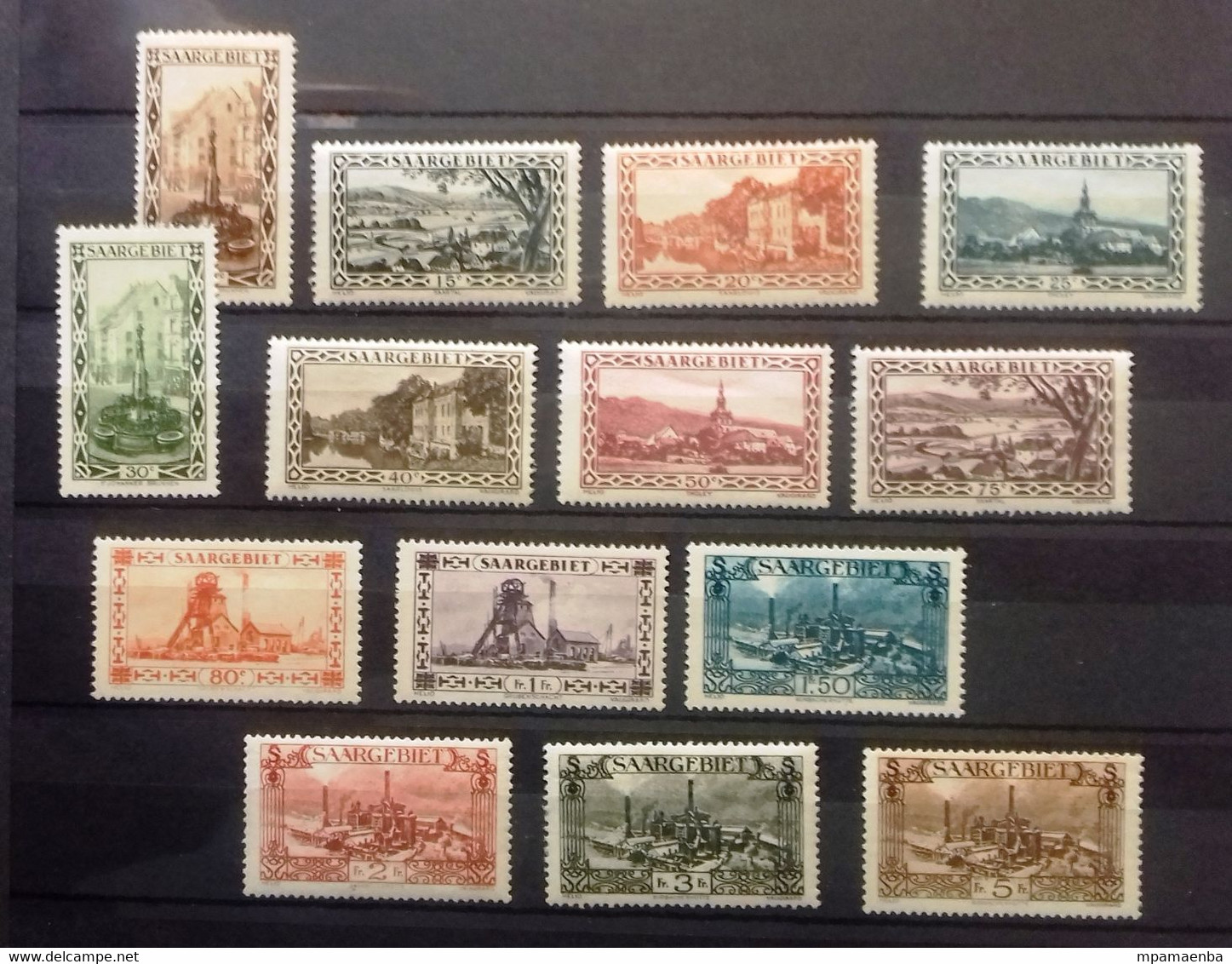 Sarre Timbres Neufs * * (MNH), Numéros, 107 à 120. Il Manque Le Numéro 115 Retiré Du Lot Suite à Un  Problème - Unused Stamps