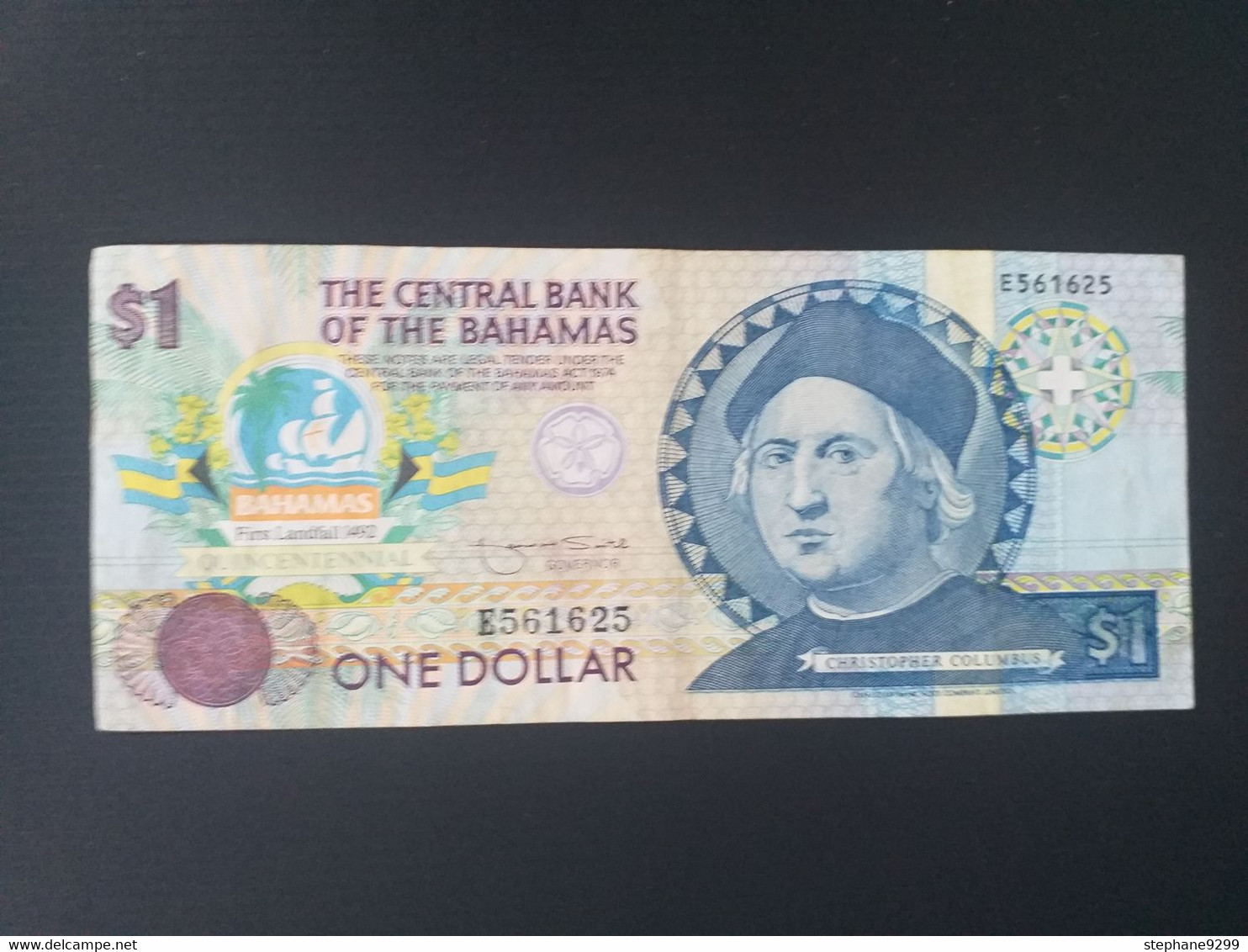 BAHAMAS 1 DOLLAR 1992 COMMEMORATIVE - Bahamas