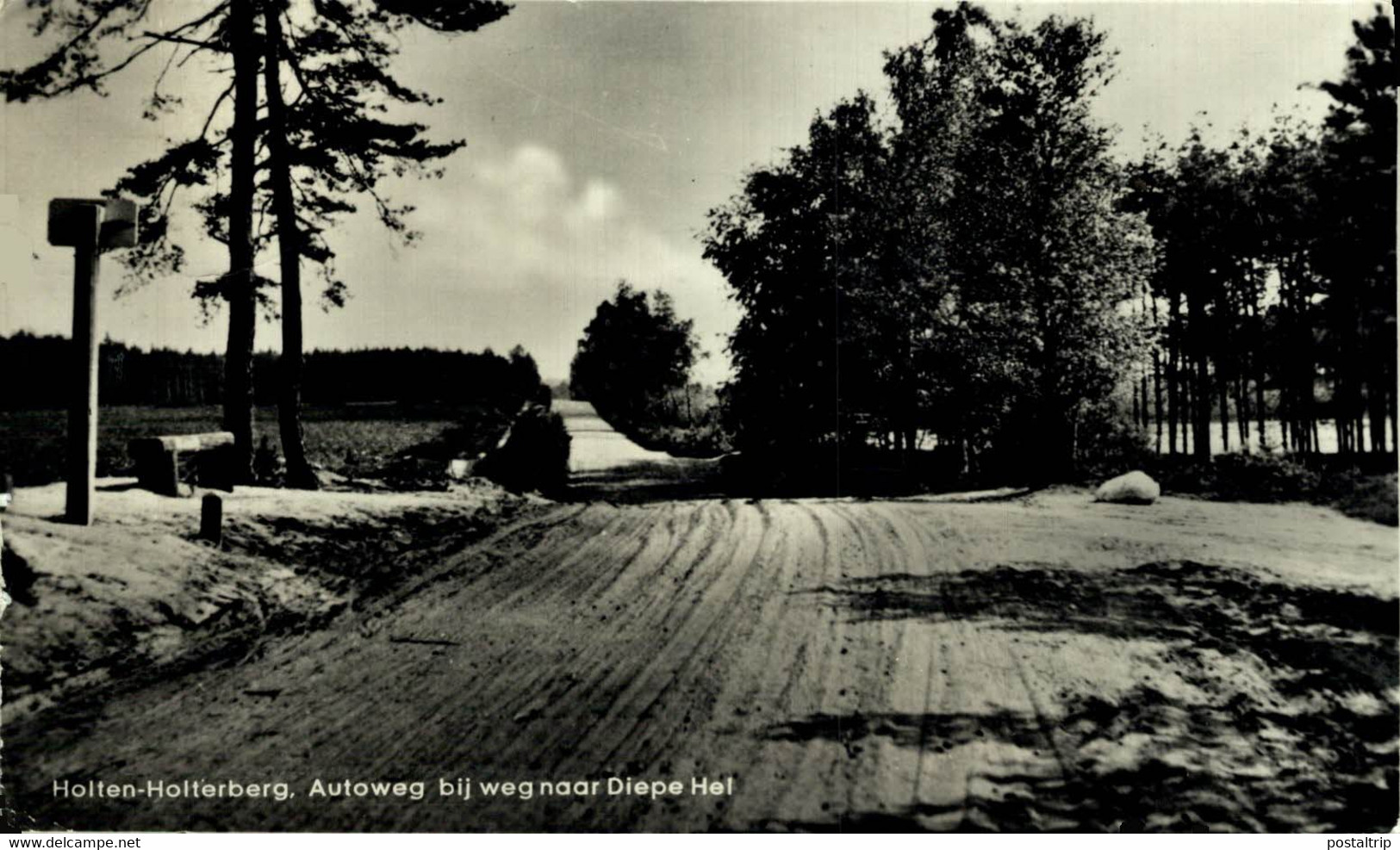 HOLTEN HOLTERBERG AUTOWEG BIJ WEG NAAR DIEPE HEL Overijssel Holten HOLLAND HOLANDA NETHERLANDS - Holten