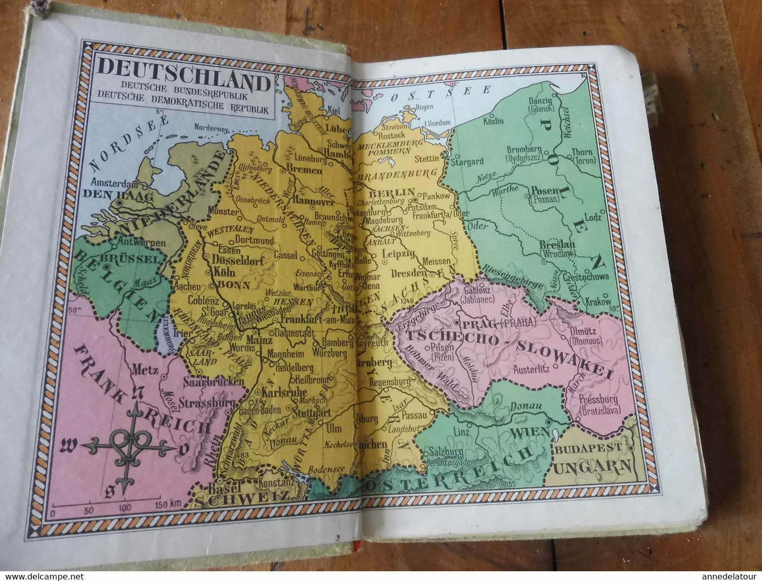 DEUTSCHLAND  édition 1962    Pour Apprendre L'allemand - Schoolboeken