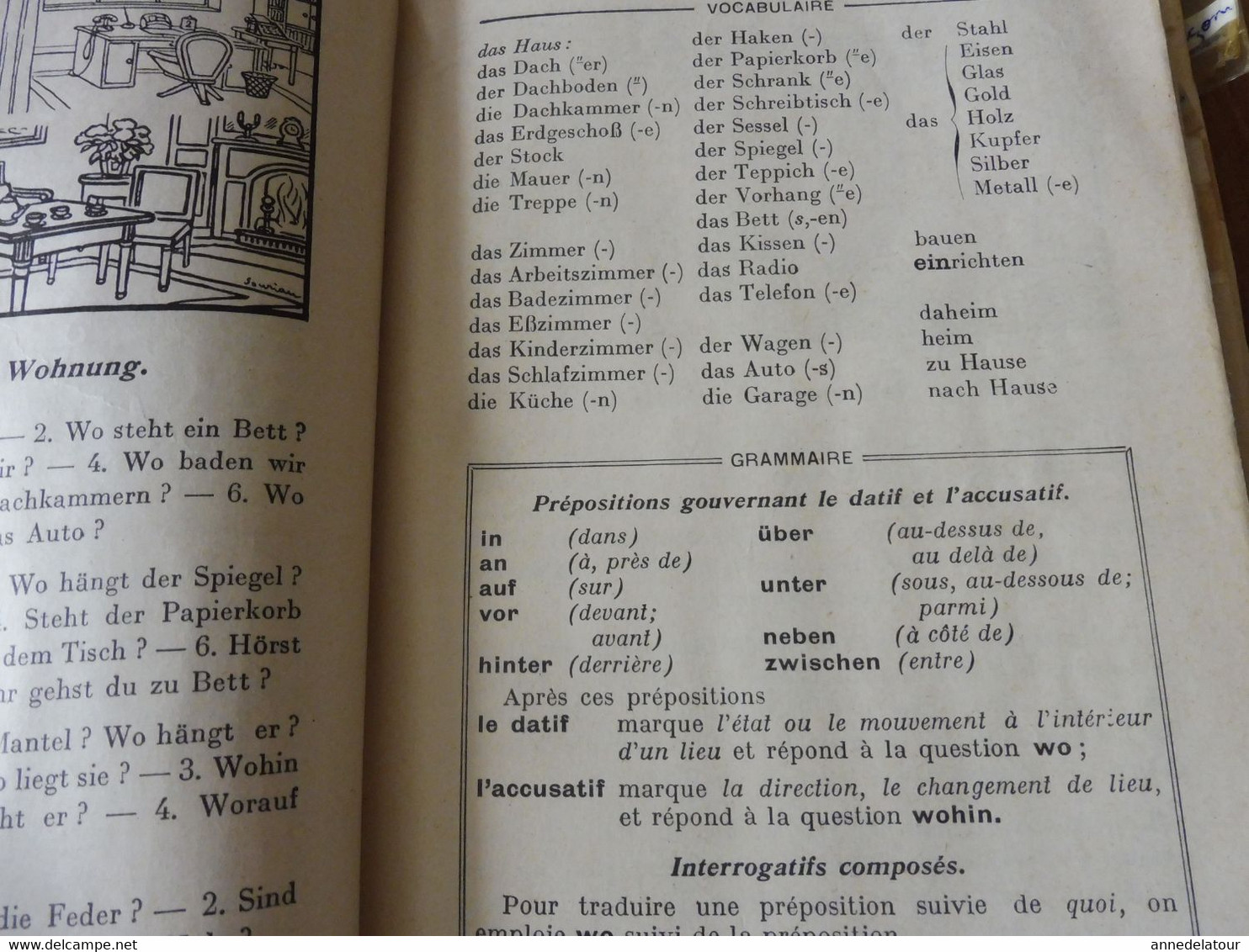 DEUTSCHLAND  édition 1962    pour apprendre l'allemand