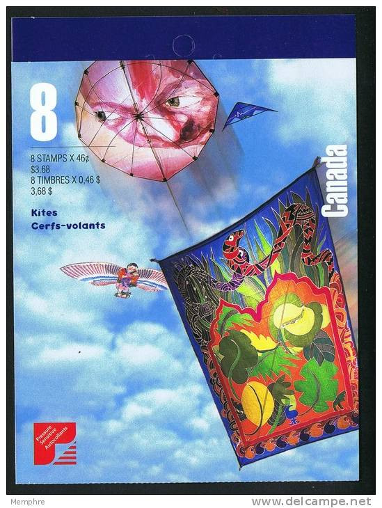1999  Kites - Cerfs-volants  Complete Booklet Unitrade BK221, 1811a-d - Cuadernillos Completos