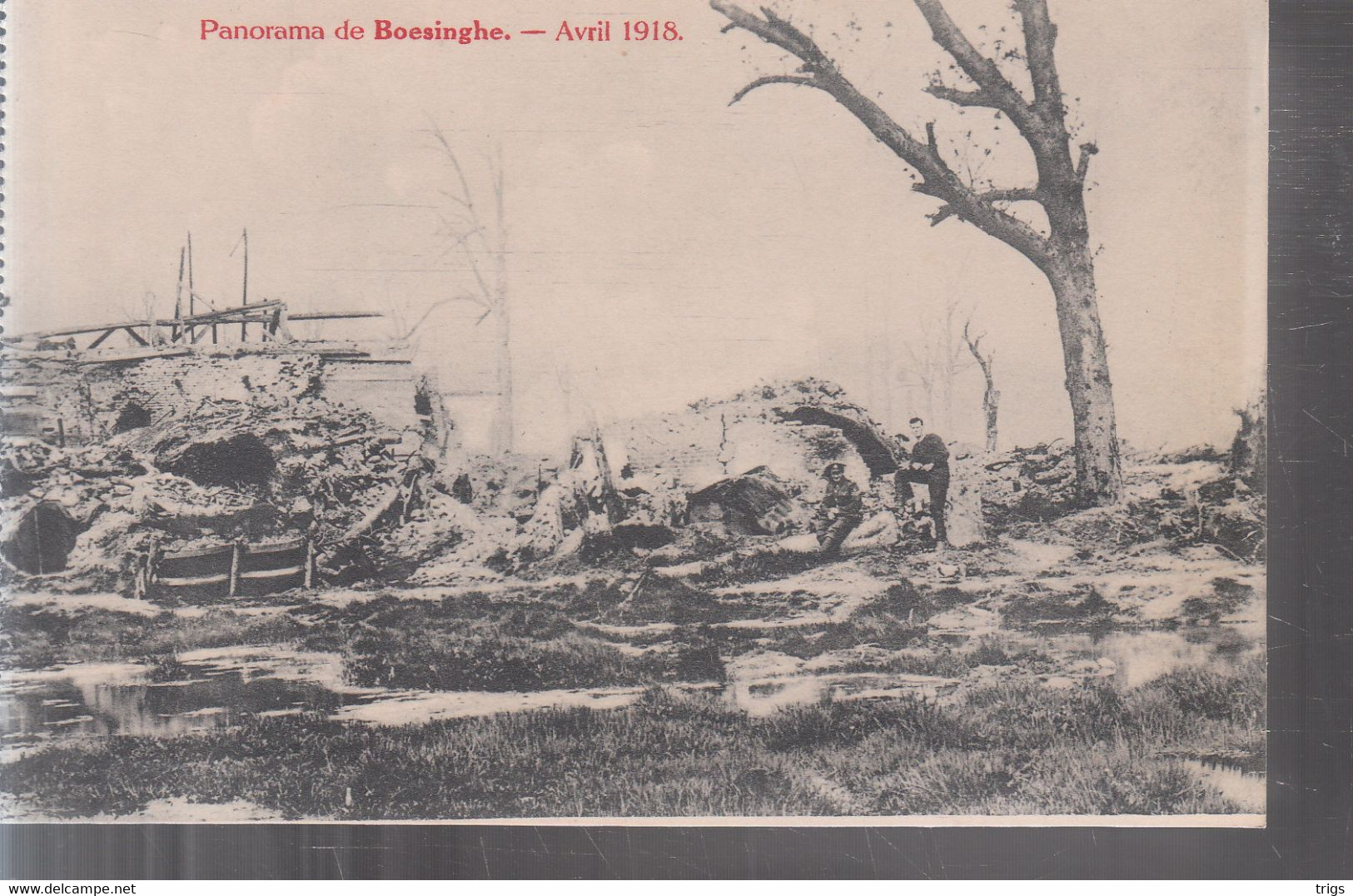 Boesinghe (Avril 1918) - Panorama - Ieper