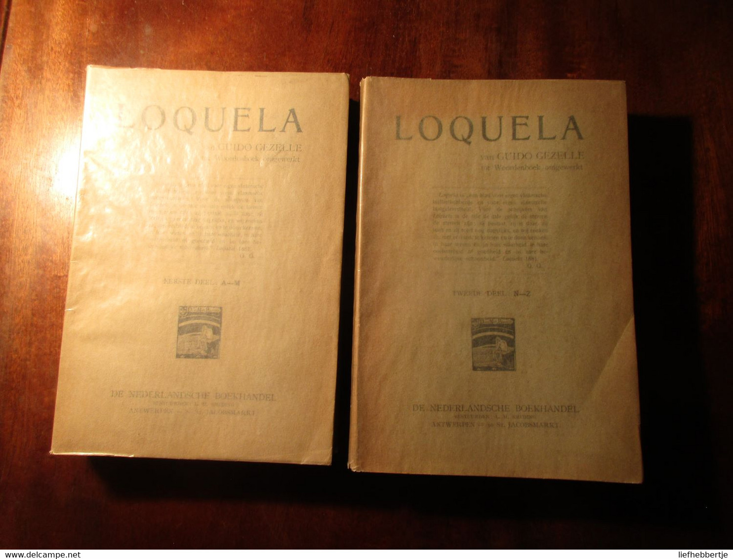 Loquela - Woordenboek Westvlaams Dialect - In Twee Delen - 1907 - Dictionnaires