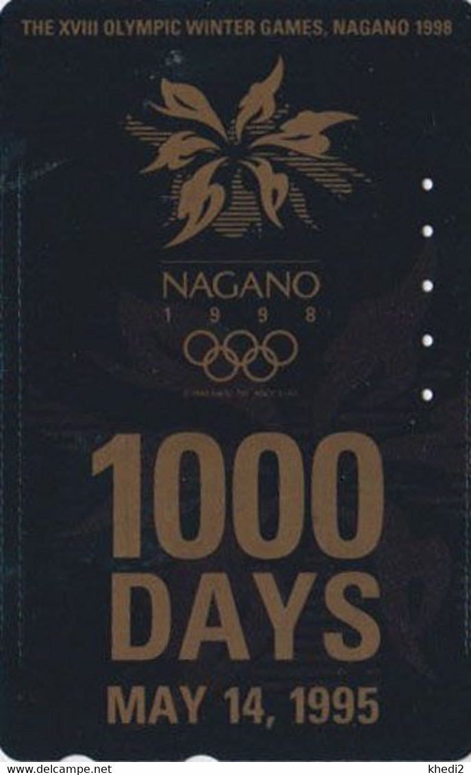 TC JAPON / 270-03019 - SPORT - JEUX OLYMPIQUES NAGANO ** 1000 DAYS ** - OLYMPIC GAMES JAPAN Free Phonecard - Jeux Olympiques