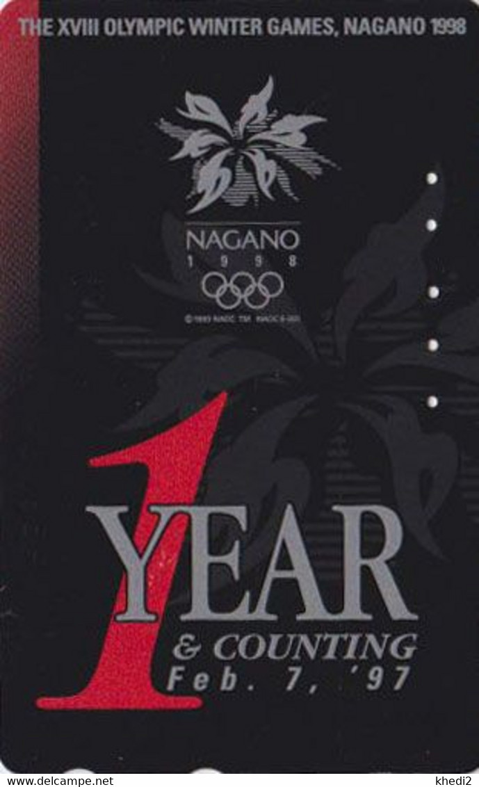 TC JAPON / 270-04159 - SPORT - JEUX OLYMPIQUES NAGANO ** 1 YEAR ** - OLYMPIC GAMES JAPAN Free Phonecard - Olympic Games