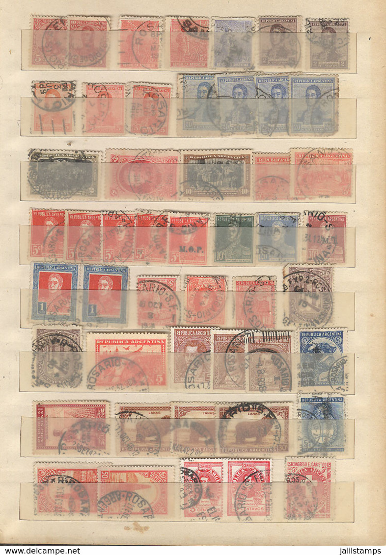 ARGENTINA: CANCELS: Stockbook With About 800 Stamps With Cancels Of Towns Of 23 Provinces Of Argentina, VF General Quali - Colecciones & Series
