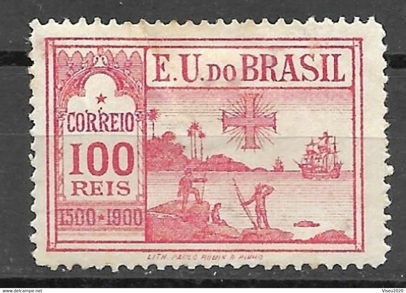 Brasil Brazil 1900 - 4º Centenário Da Descoberta Do Brasil - RHM C 01 - Unused Stamps