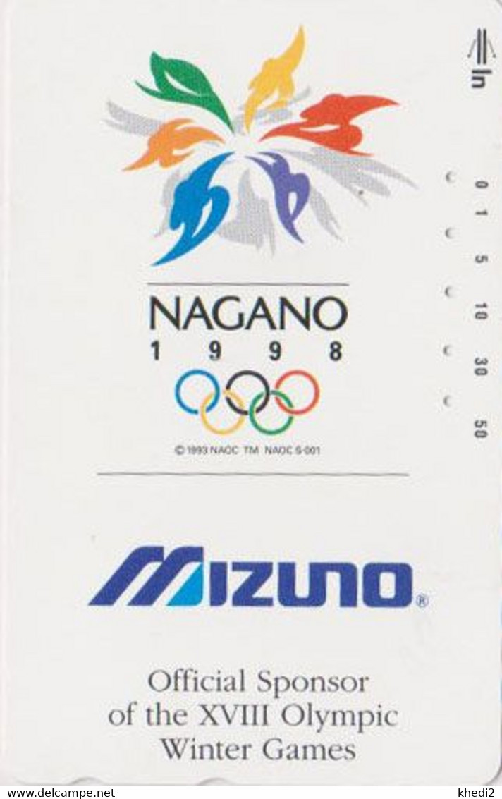 TC JAPON / 110-011 - SPORT - JEUX OLYMPIQUES NAGANO ** MIZUMO **  - OLYMPIC GAMES JAPAN Phonecard - Olympische Spiele