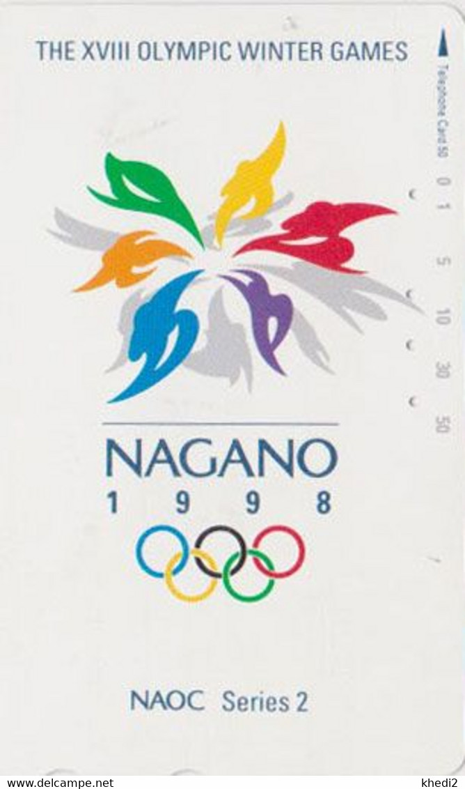 TC JAPON / 270-01110 - SPORT - JEUX OLYMPIQUES NAGANO  - OLYMPIC GAMES JAPAN Free Phonecard - Olympic Games