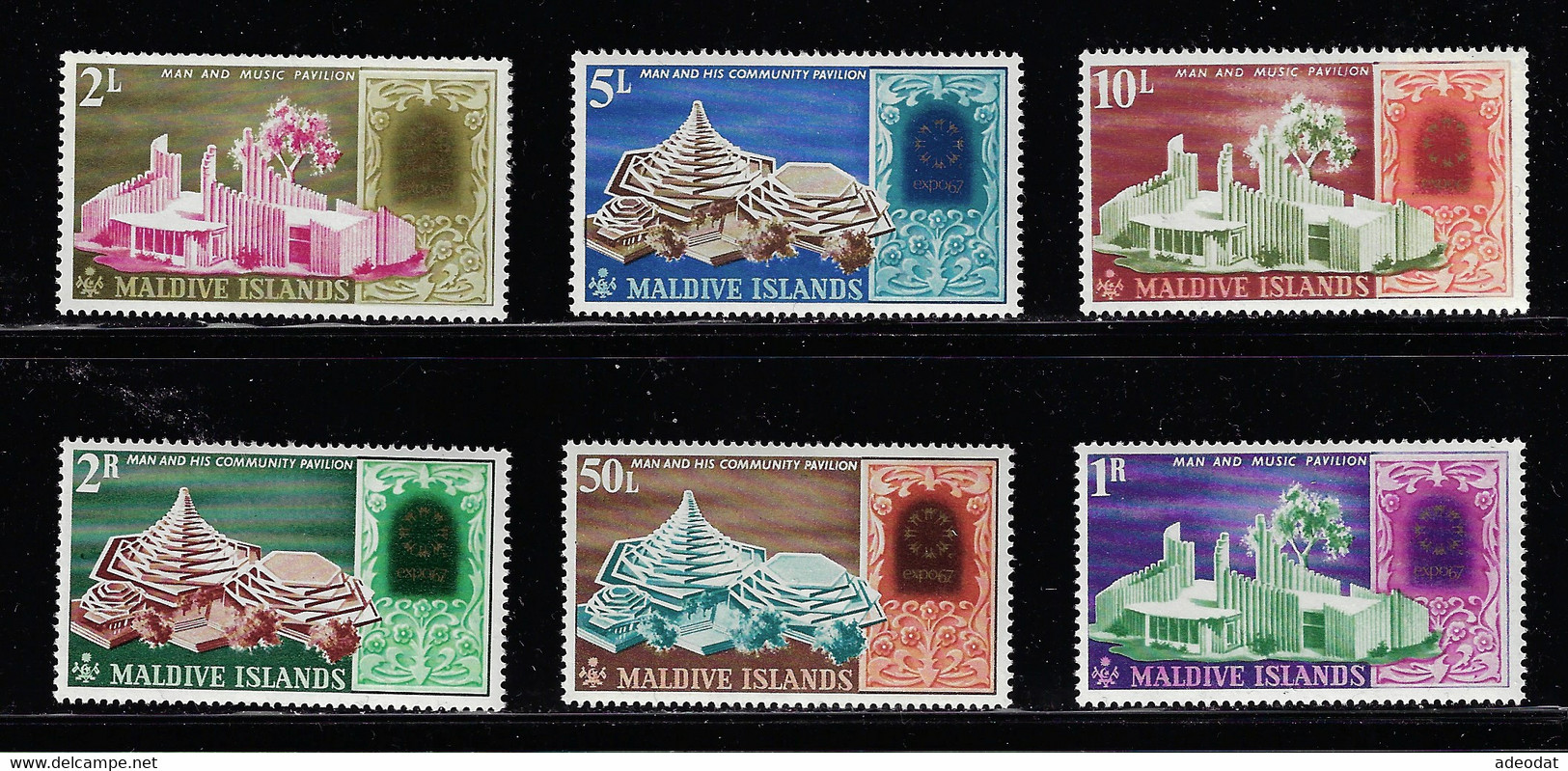 MALDIVE ISLANDS 1967 MONTREAL UNIVERSAL EXHIBITION - 1967 – Montreal (Kanada)