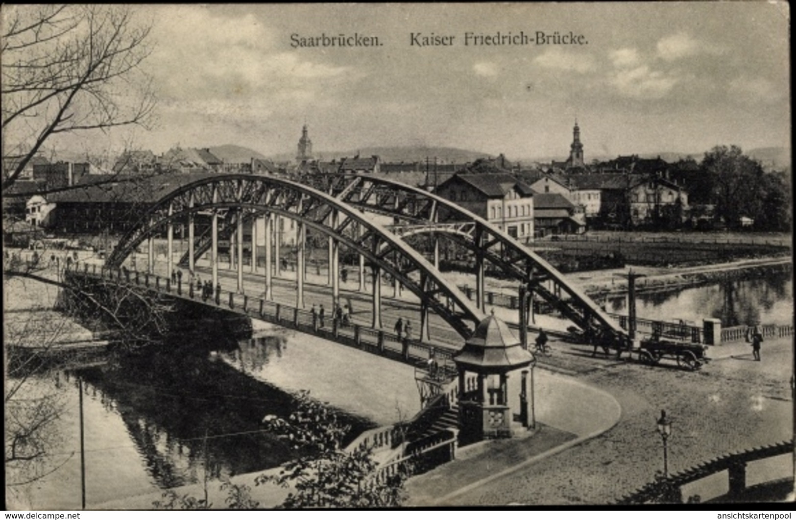 CPA Saarbrücken Im Saarland, Kaiser Friedrichbrücke - Other & Unclassified