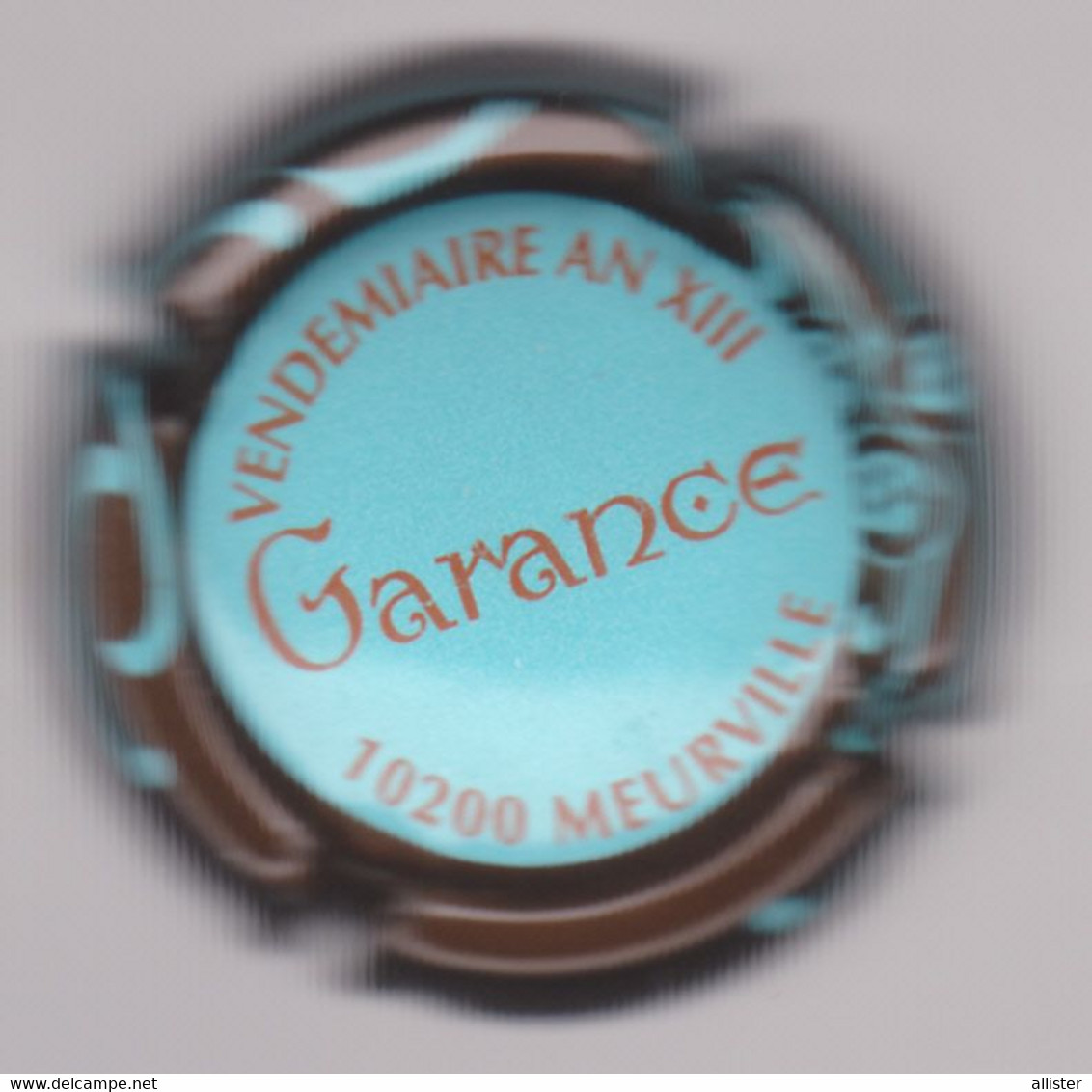 Capsule Champagne VENDEMIAIRE AN XIII { N°2a : GARANCE , Bleu  Marron Et Orange } {S20-21} - Other & Unclassified