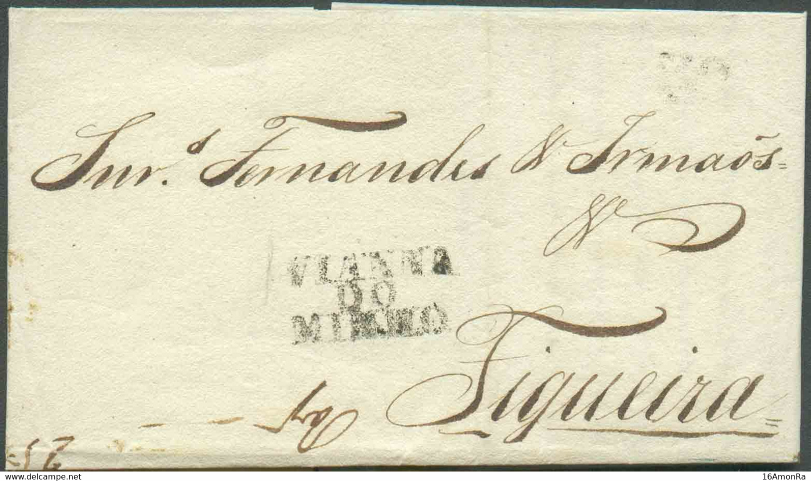 LAC De VIANNA DO MINNHO du 18 Octobre 1840 Vers Figueira. - TB - 18091 - ...-1853 Préphilatélie
