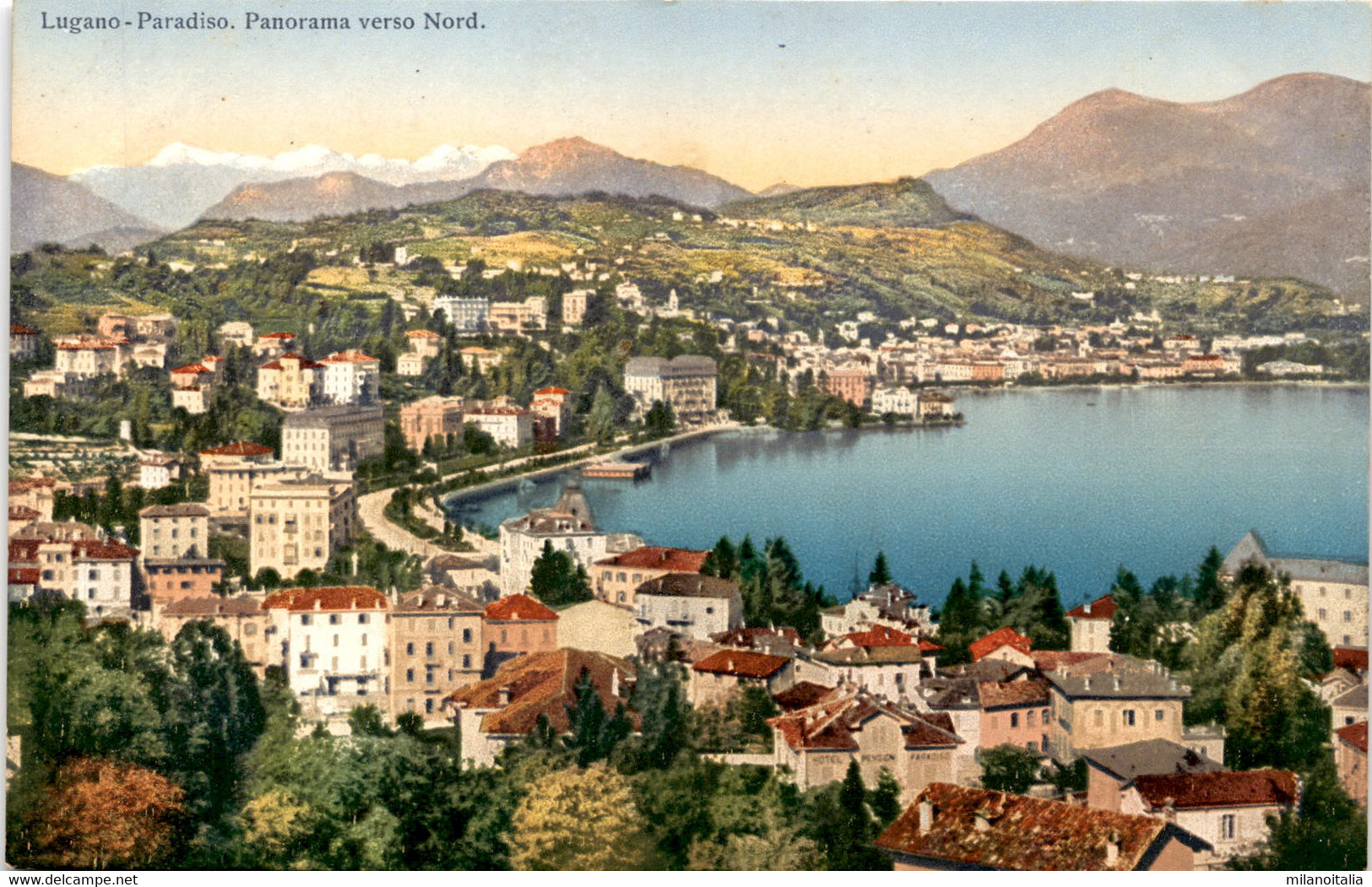 Lugano, Paradiso - Panorama Verso Nord (6829) - Paradiso