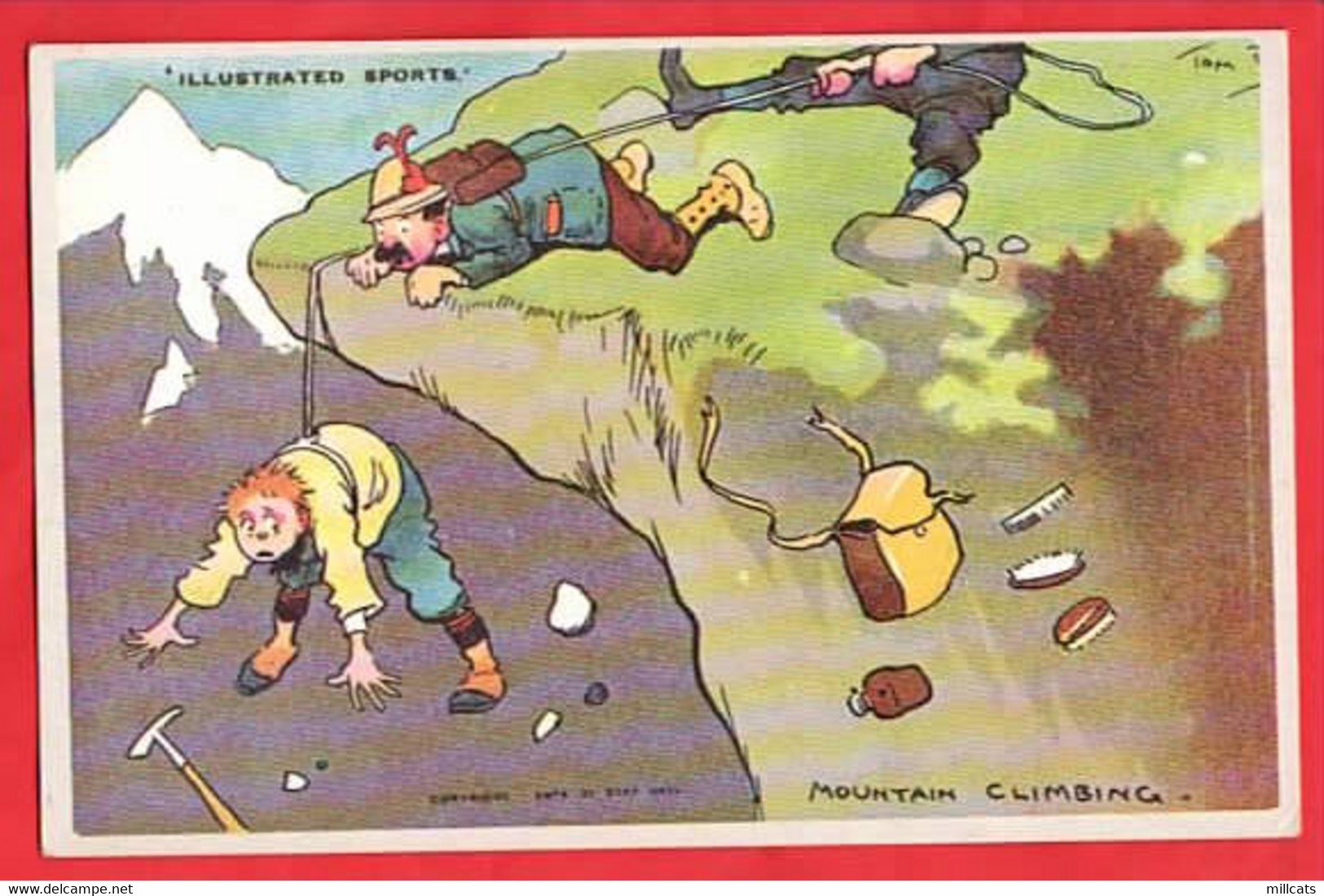 MOUNTAIN CLIMBIMG HUMOUR COMIC   ILLUSTRATED SPORTS   SEMI MODERN - Escalade