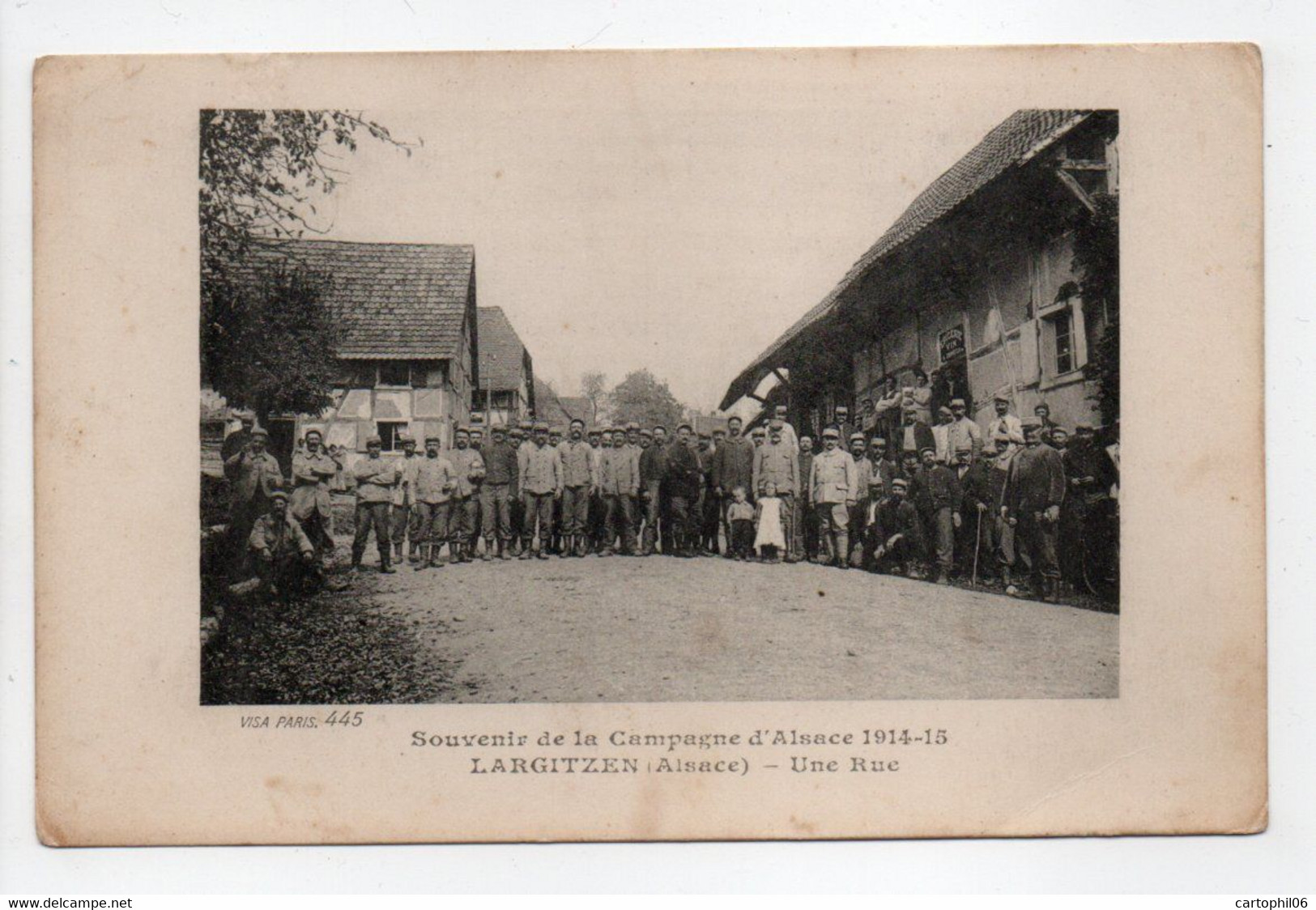 - CPA LARGITZEN (68) - Souvenir De La Campagne D'Alsace 1914-15 - Une Rue (belle Animation) - - Altri & Non Classificati