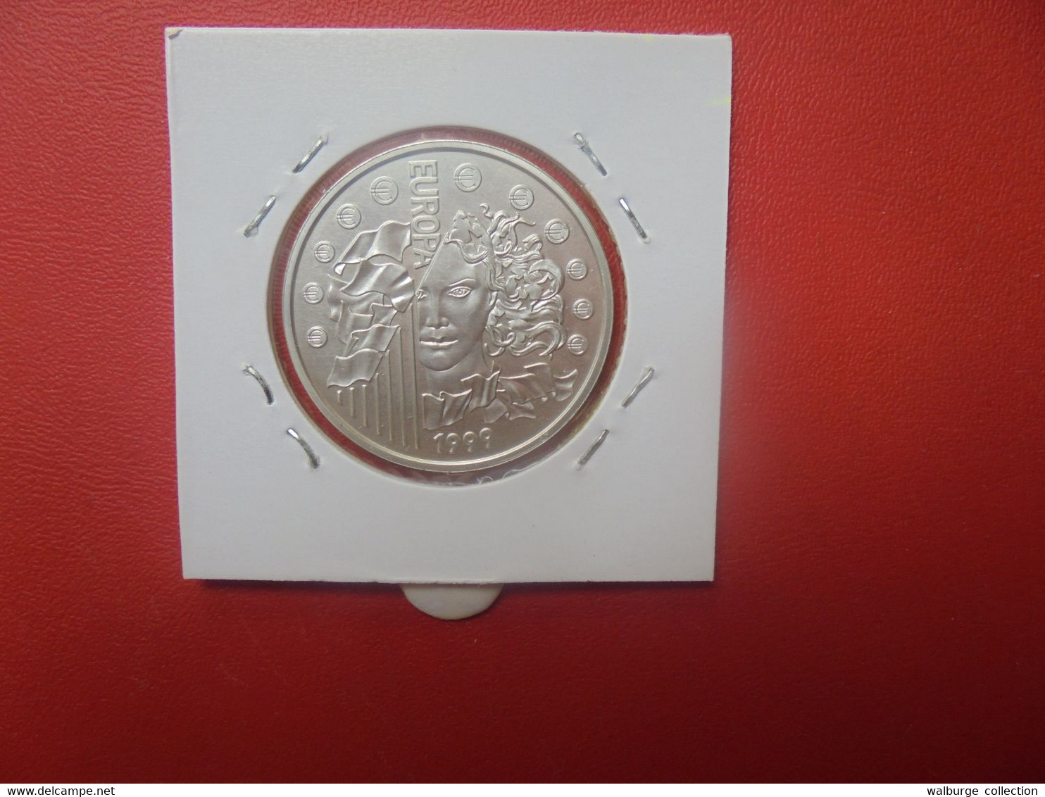 FRANCE 6,55 Francs=1 EURO TRANSITION 1999 ARGENT QUALITE FDC (A.4) - Gedenkmünzen