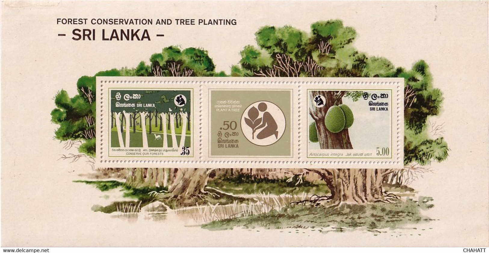 FOREST CONSERVATION AND TREE PLANTING-MS-SRI LANKA-SCARCE-MNH-ABSL-31 - Sri Lanka (Ceylon) (1948-...)