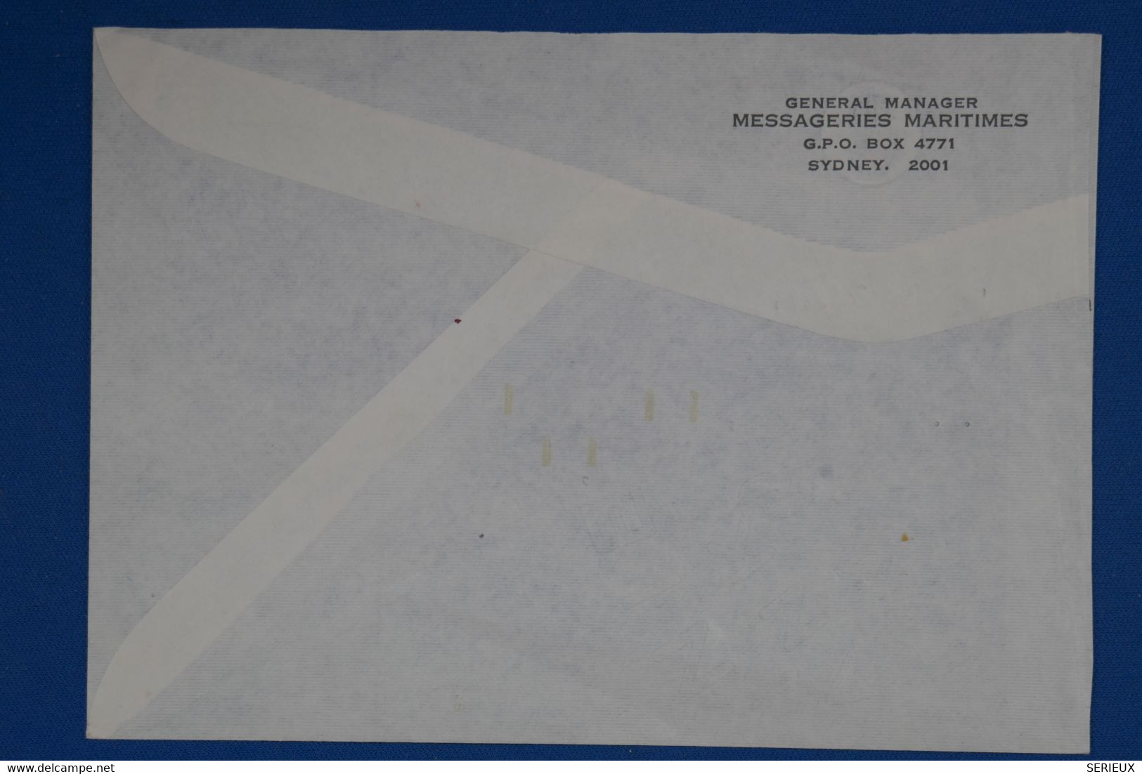 S15 AUSTRAL BELLE LETTRE ASSEZ RARE RECOM.1969 SYDN POUR MARSEILLE FRANCE + MESSAGERIES MARIT+ AFFRANCHISSEMENT PLAISANT - Covers & Documents