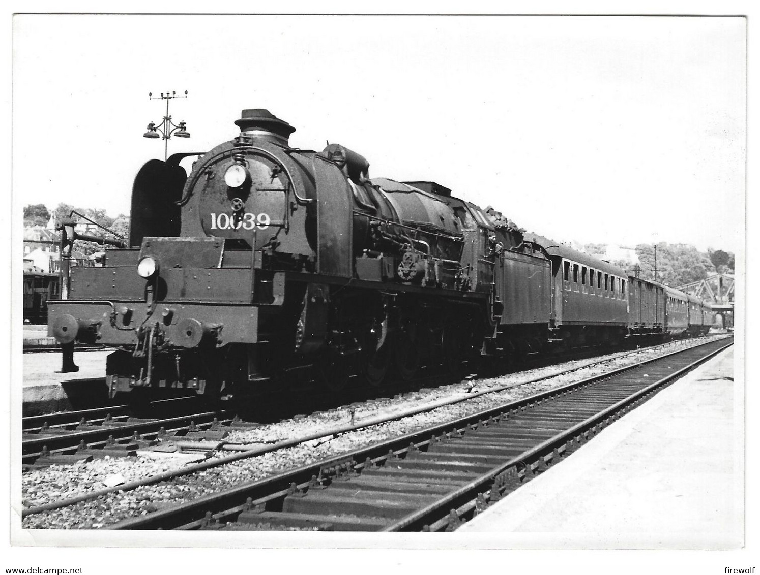 B15 - 2 Photos Belgium Steam Locomotive Type 10 - SNCB Cinephoto Bruxelles - Trenes