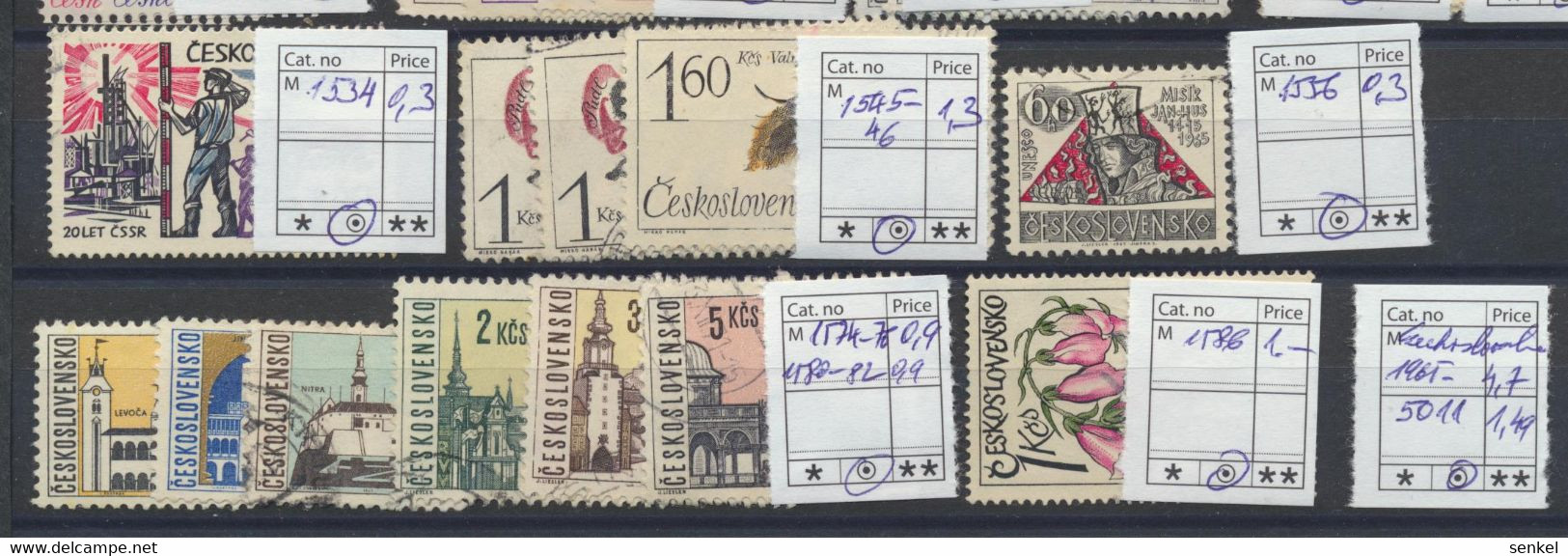 5011 Czechoslovakia Tschechoslowakia Set Of Different Stamps 1965 Used Fauna Dogs Etc - Other & Unclassified