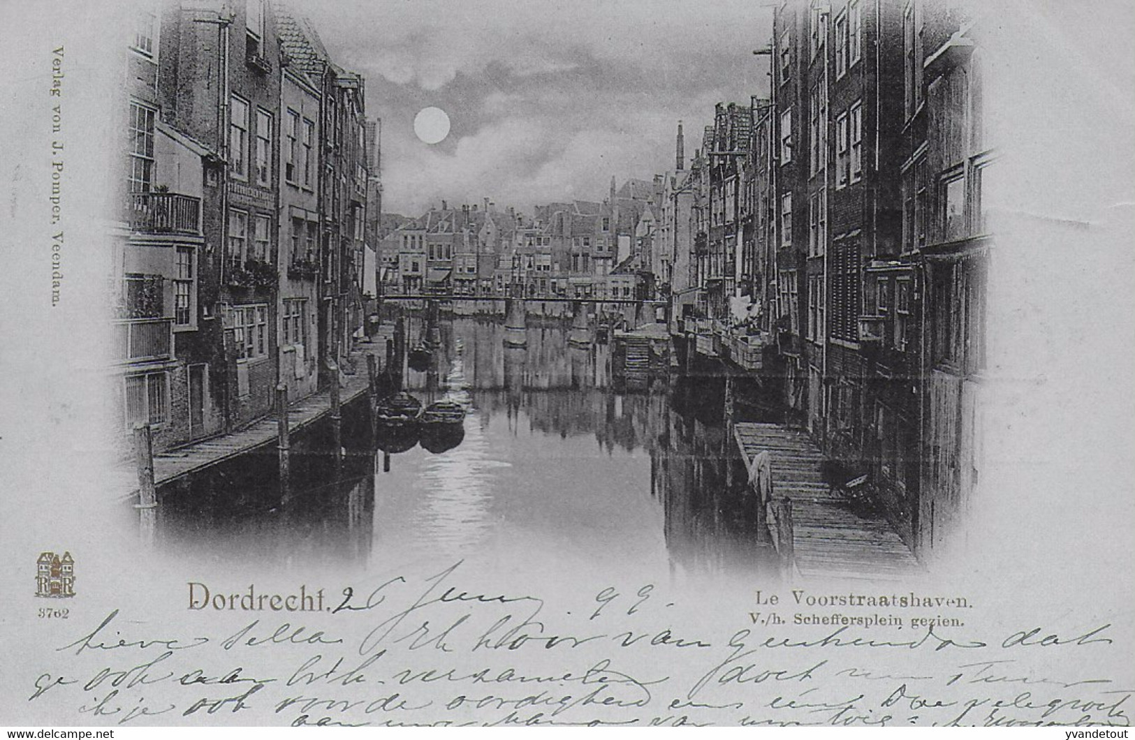 Dordrecht - Voorstraatshaven V. H. Scheffersplein Gezien - Dordrecht