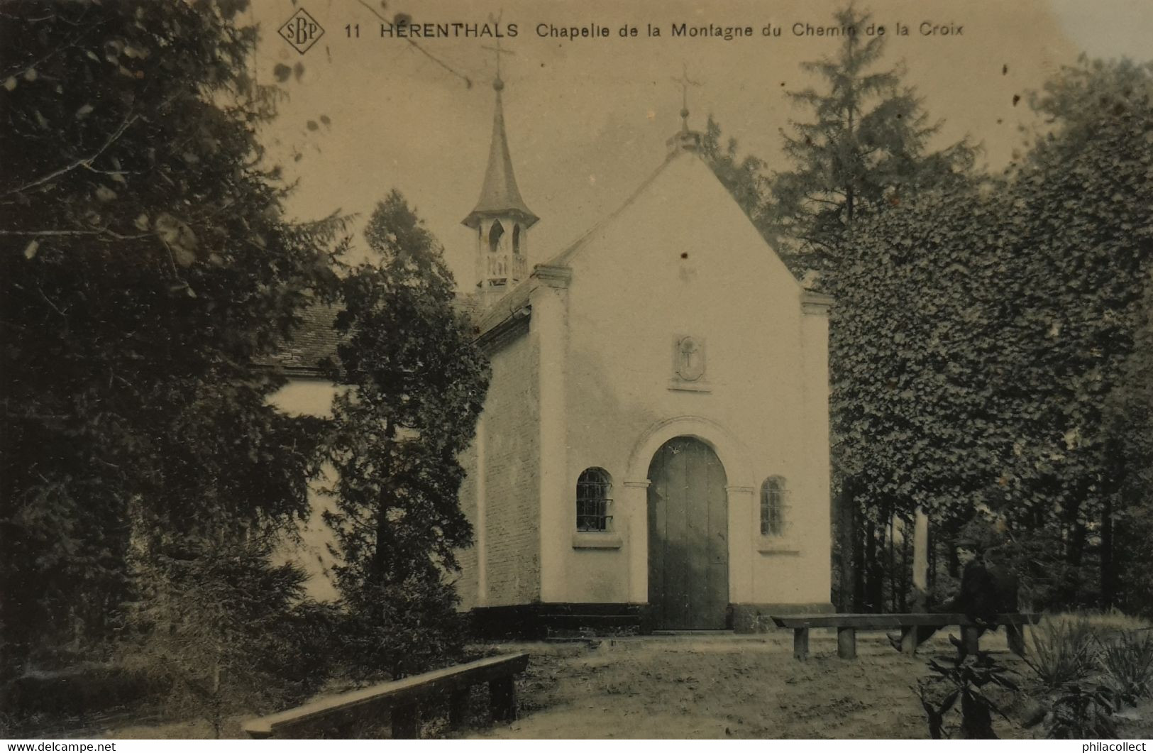 Herentals - Herenthals / Chapelle De La Montage Du Chemin De La Croix 19?? Ed SBp Kaart Vuil - Verkleurd - Herentals