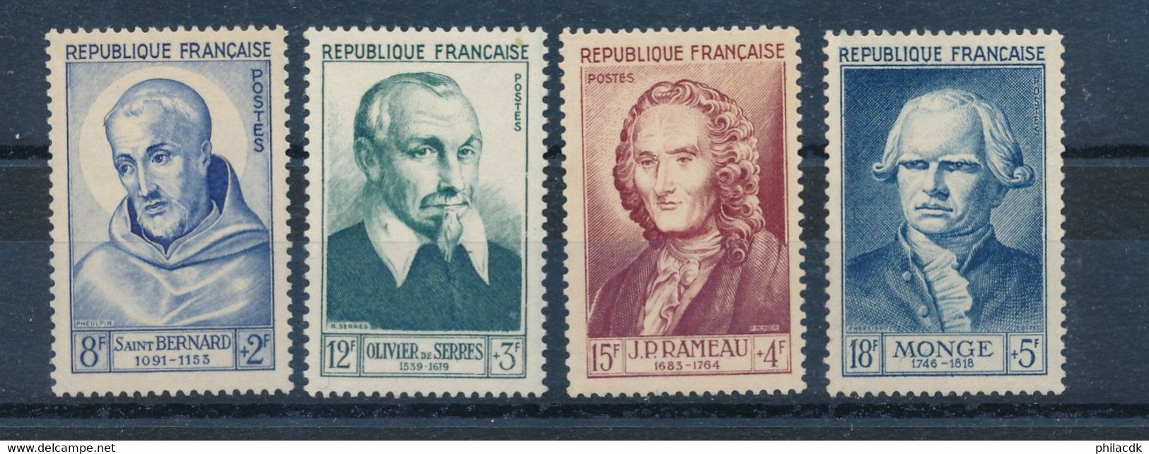 FRANCE - N° 945/48 NEUFS (*) SANS GOMME - COTE : 38€ - 1953 - Unused Stamps