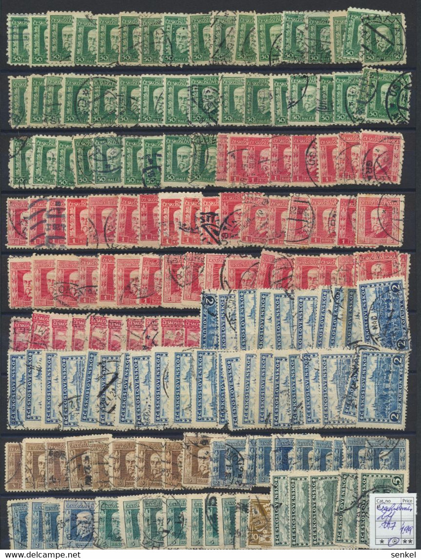 5017 Czechoslovakia Tschechoslowakia Set Of Different Stamps Used - Altri & Non Classificati