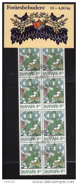 DENMARK 1999 Spring Booklet S100 With Cancelled Stamps.  Michel 1207MH, SG SB195 - Cuadernillos