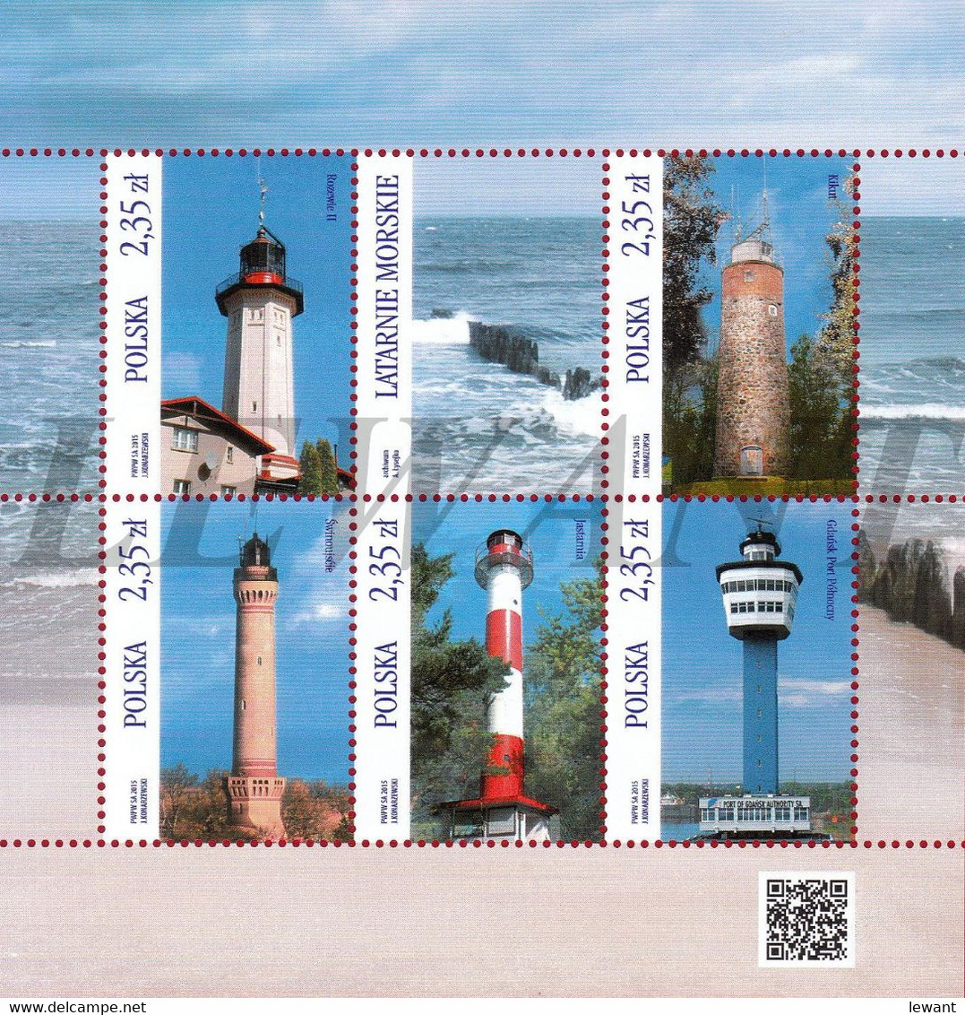 2015.06.19. Lighthouses (4) - MNH Sheet - Nuovi