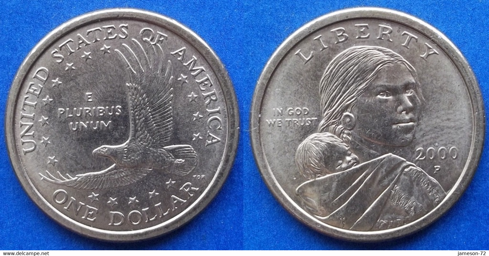 USA - 1 Dollar 2000 P "Sacagawea" KM# 310 - Edelweiss Coins - 2000-…: Sacagawea