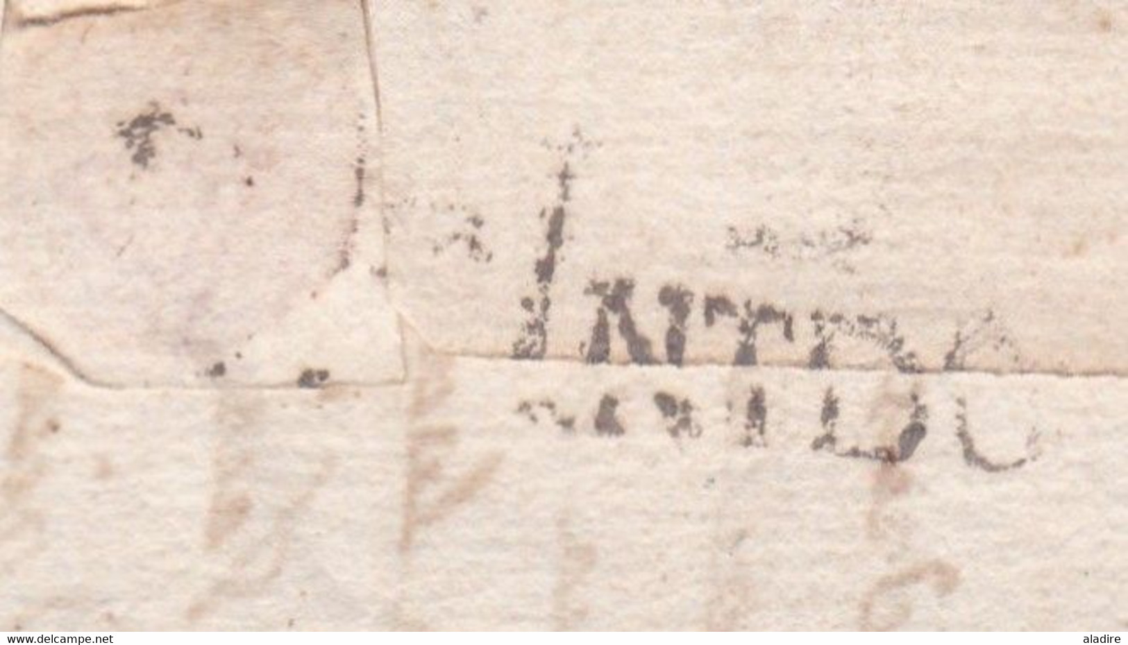 1785 -  Marque Postale BEAUCAIRE Sur Lettre Avec Correspondance En Français Vers Barcelone Barcelona Catalunya Espana - 1701-1800: Vorläufer XVIII