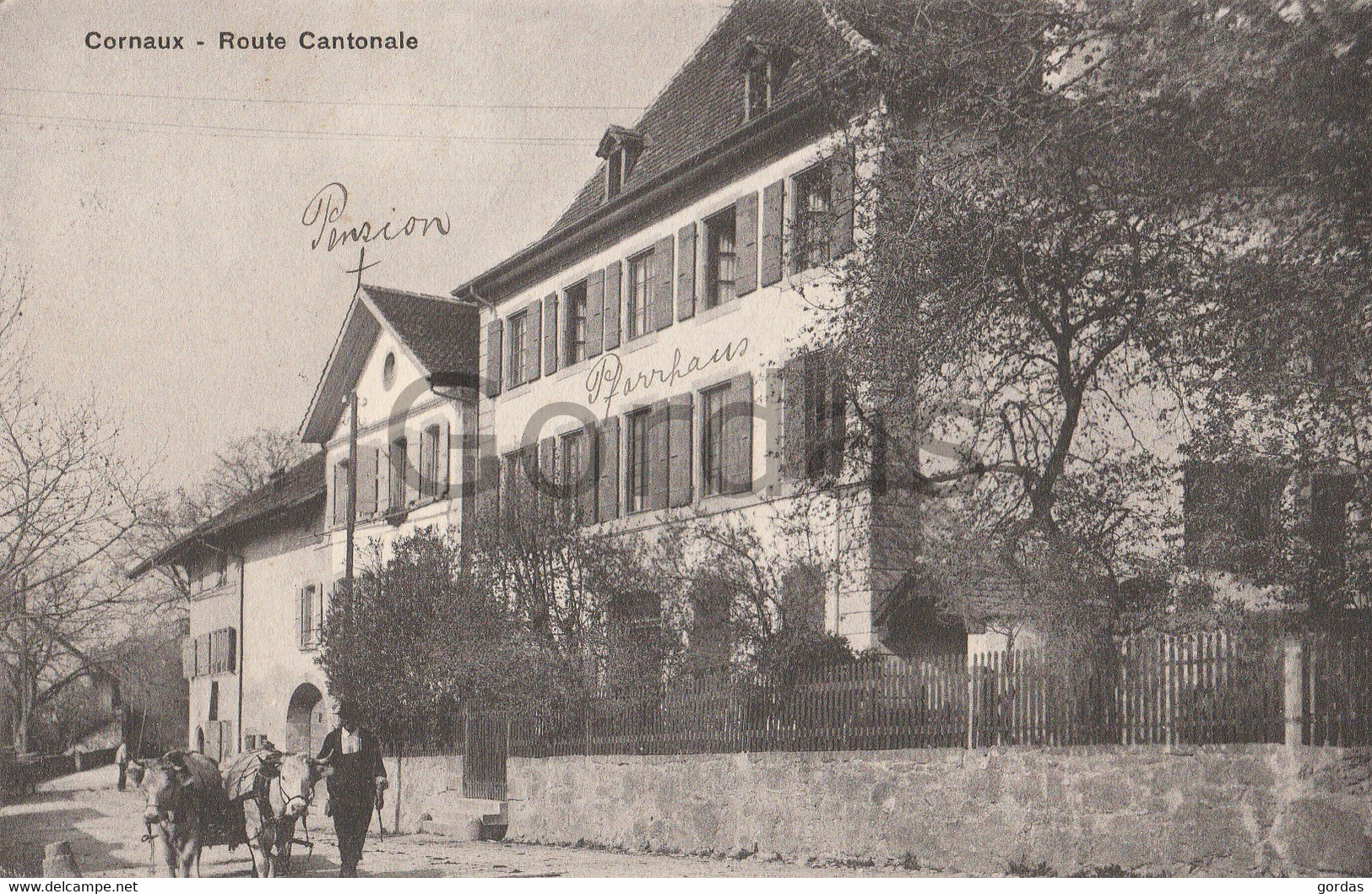 Switzerland - Cornaux - Route Cantonale - Carriage - Cornaux