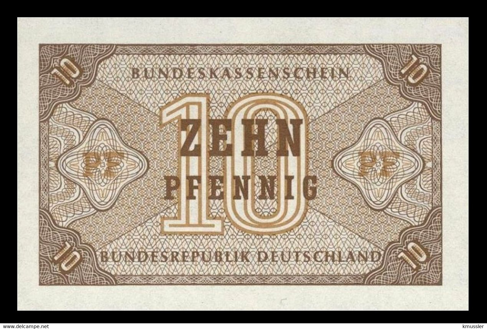 # # # Banknote Germany (BRD) 10 Pfennig 1949 UNC # # # - 5 Pfennig