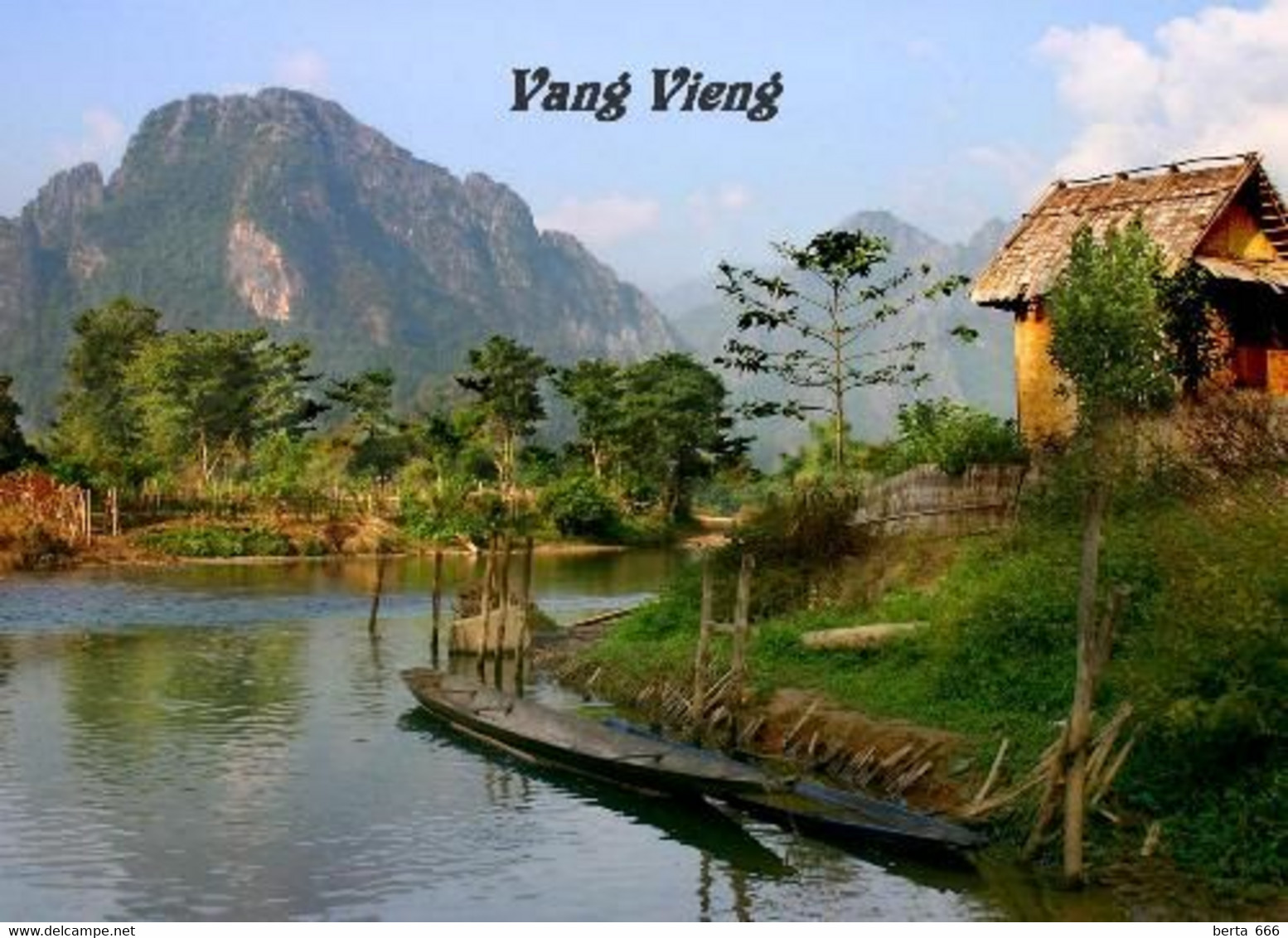 Laos Landscape Vang Vieng New Postcard - Laos