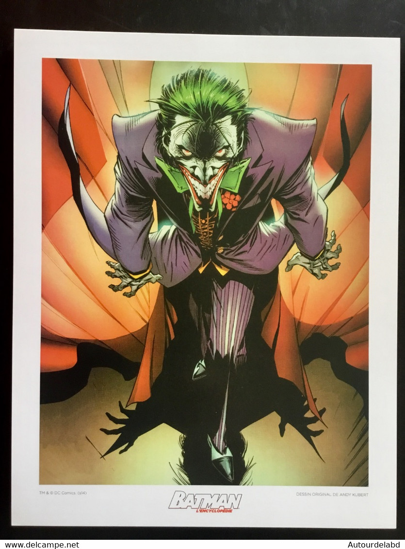 Ex Libris JOKER ( BATMAN ) - Par Andy Kubert (DC Comics) - Illustrateurs J - L
