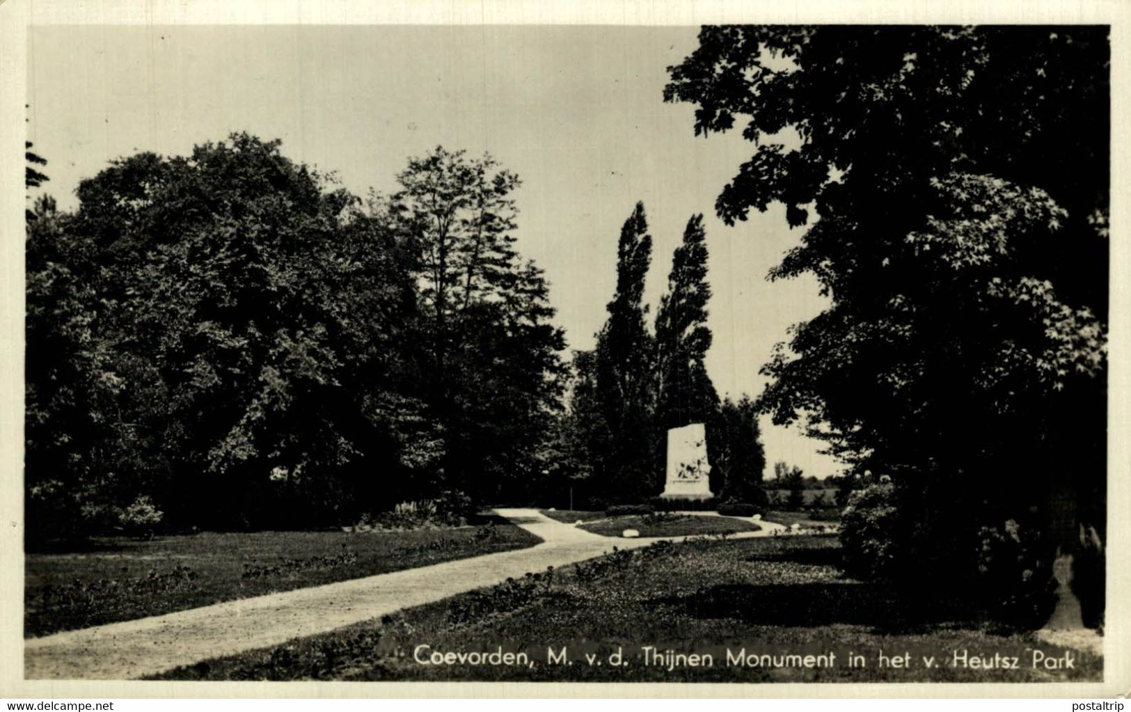 Coevorden  M. V. D. Thijnen Monument In Het V. Heutsz Park  Drenthe HOLLAND HOLANDA NETHERLANDS - Coevorden