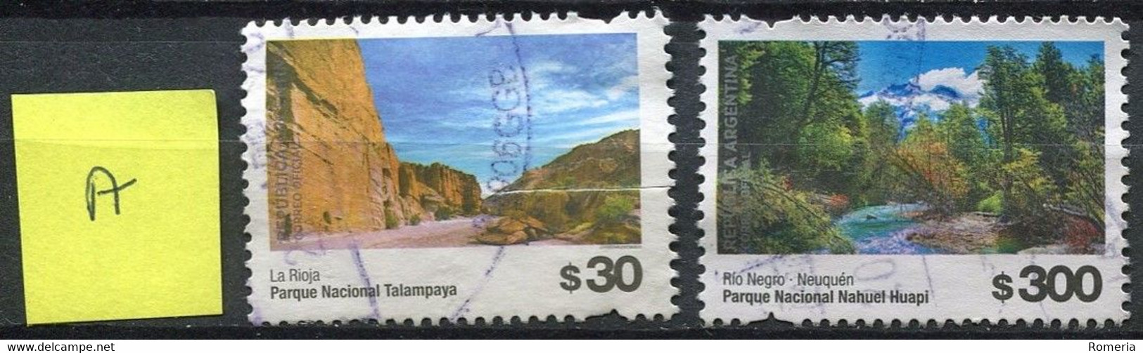 Argentine - 2019 - Yt 3198 + 3214 - Parcs Nationaux - Oblitérés - A - Used Stamps