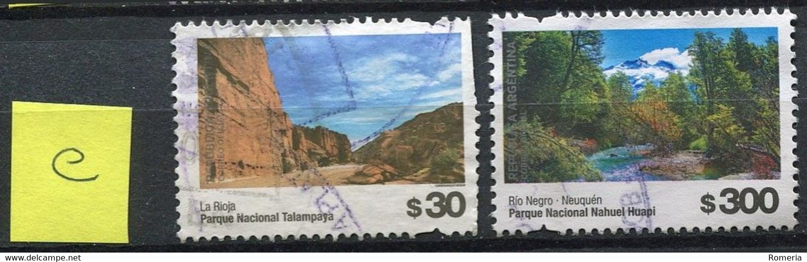 Argentine - 2019 - Yt 3198 + 3214 - Parcs Nationaux - Oblitérés - C - Usati