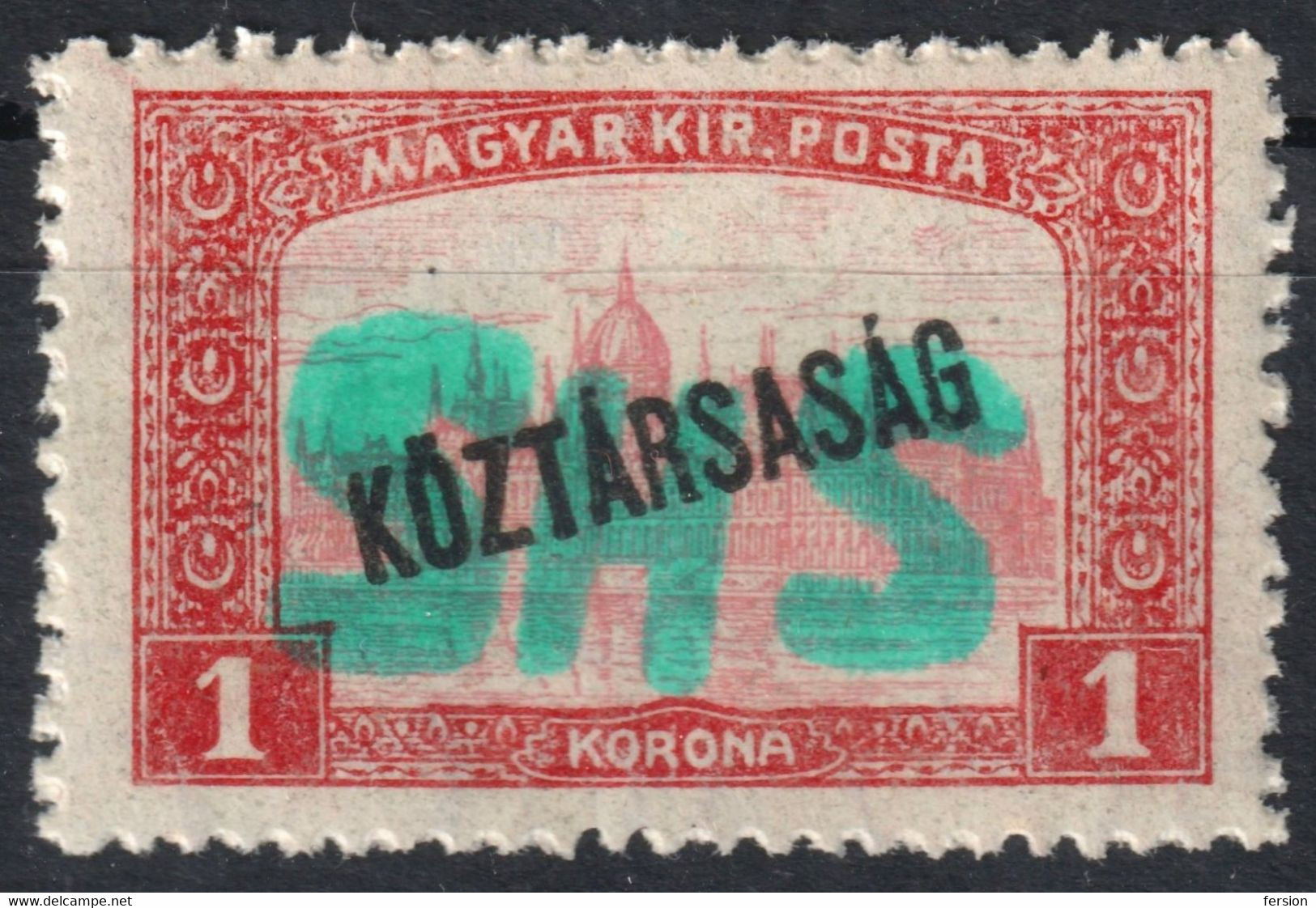 Belatinc Beltinci 1919 Hungary Slovenia Croatia SHS Occupation Yugoslavia Local Provisory Overprint PARLIAMENT Republic - Neufs