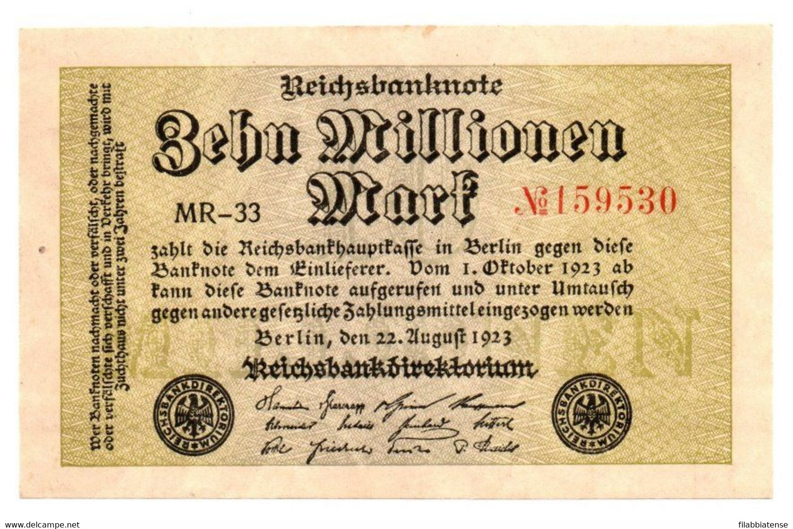 1923 - Germania 10.000.000 Mark - 10 Millionen Mark