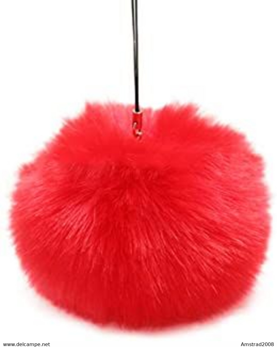 PORTACHIAVI POMPON ROSSO RED ROUGE  MORBIDO ANTISTRESS KEY-RING B4 - Other & Unclassified