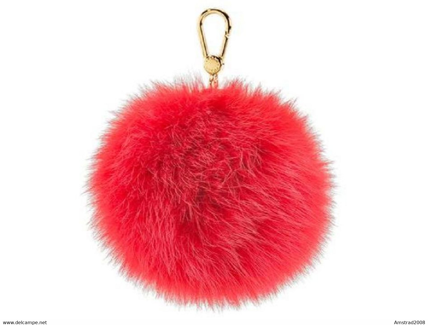 PORTACHIAVI POMPON ROSSO RED ROUGE  MORBIDO ANTISTRESS KEY-RING B4 - Sonstige & Ohne Zuordnung