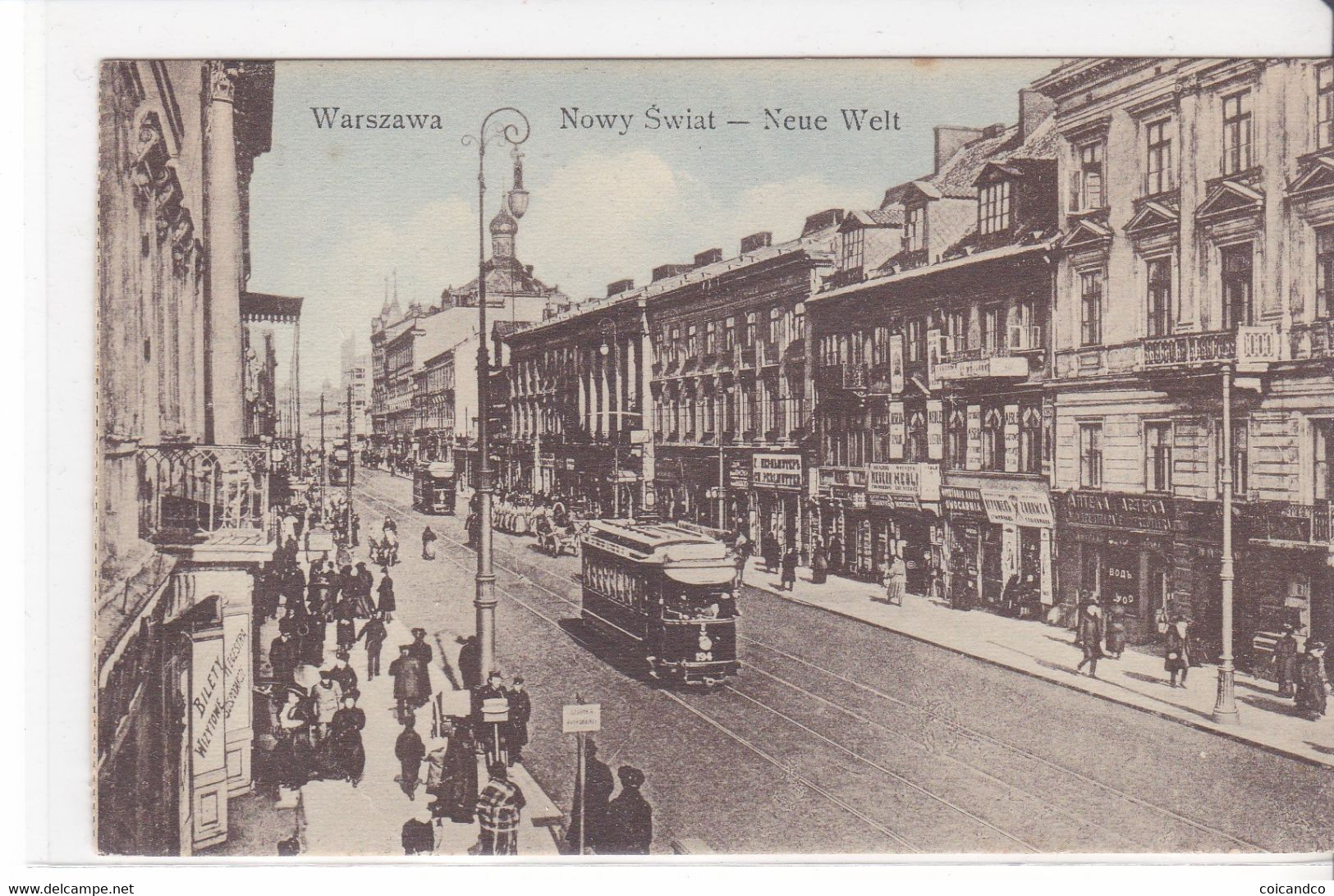 Cpa Old Pc Pologne Varsovie Warszawa Neue Welt - Polen