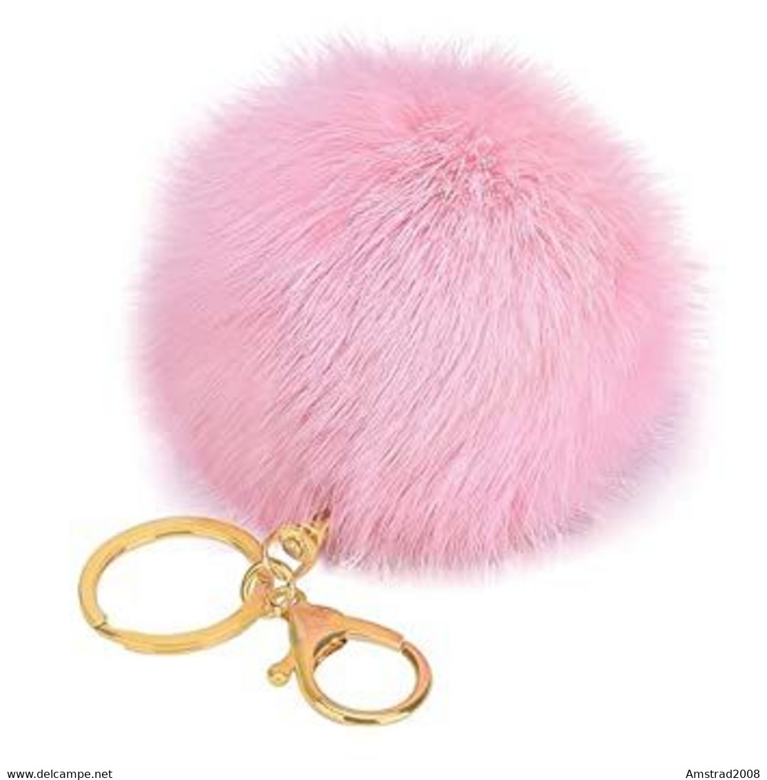 PORTACHIAVI POMPON ROSE  PINK  ROSA  MORBIDO ANTISTRESS KEY-RING B4 - Sonstige & Ohne Zuordnung