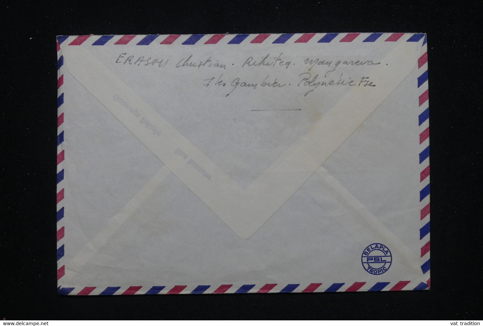 POLYNÉSIE - Enveloppe De Rikitea Mangareva En 1972 Pour La France - L 97940 - Briefe U. Dokumente