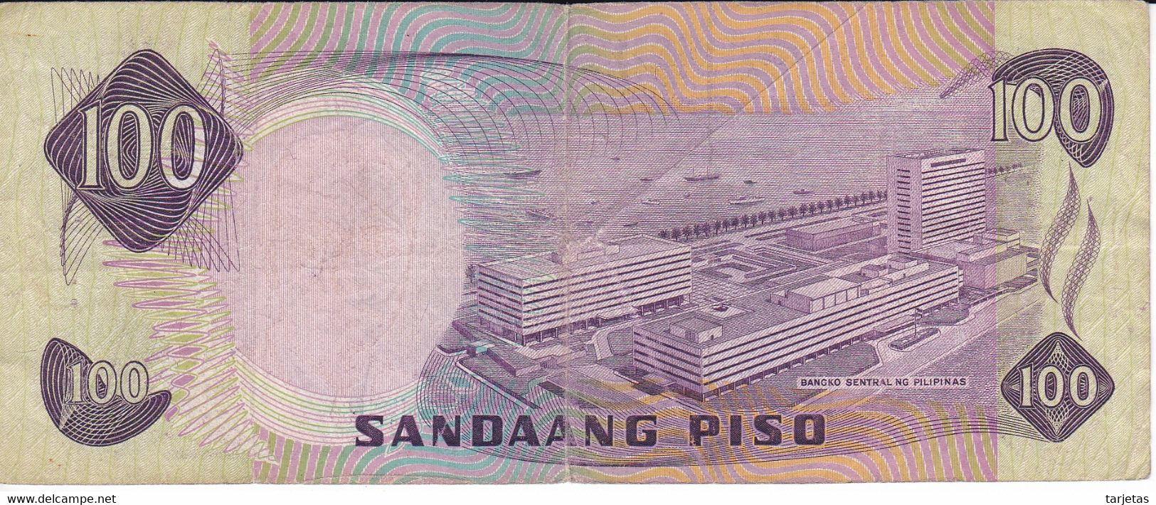 BILLETE DE FILIPINAS DE 100 PISO DEL AÑO 1978  (BANKNOTE-BANK NOTE) - Philippines