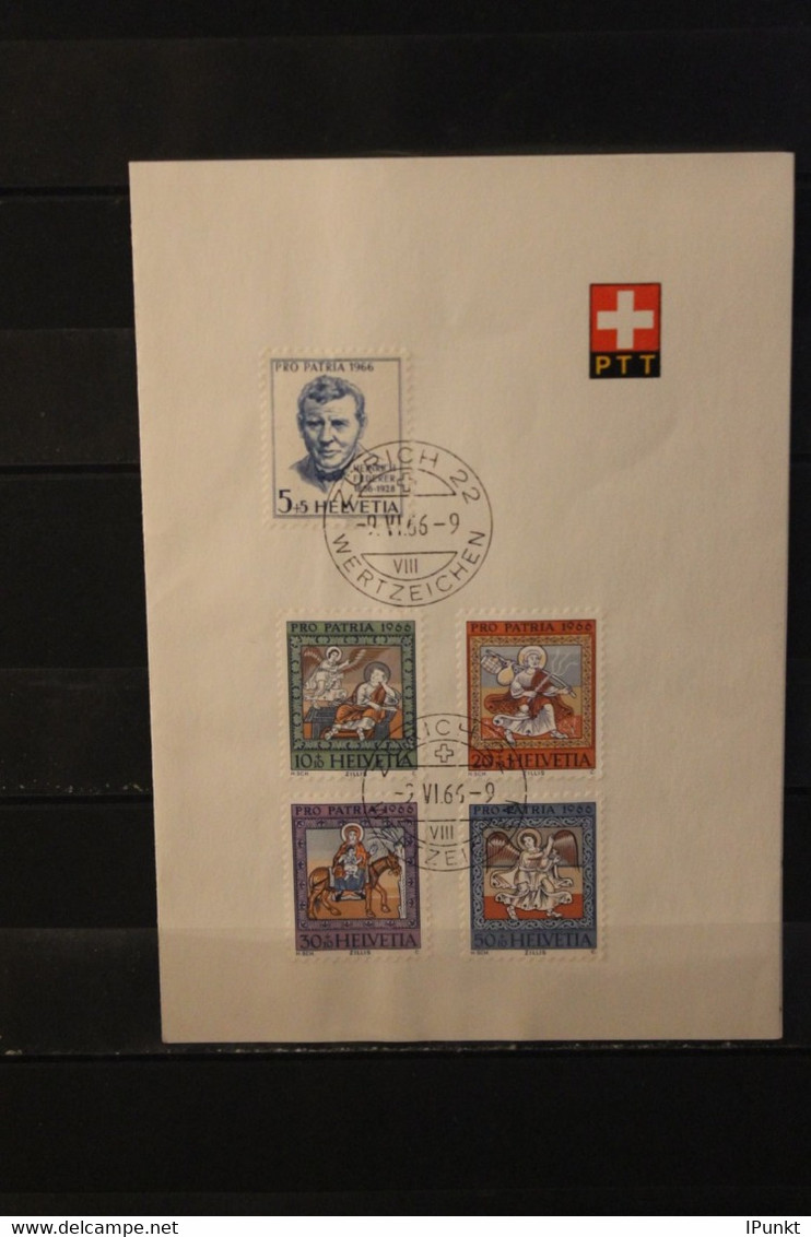 Schweiz 1966, PTT- Sammelblatt Pro Patria 1966, EST - Andere & Zonder Classificatie
